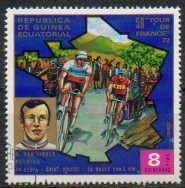 Timbre: Tour de France 72 - R. Van Linden (Belgique)