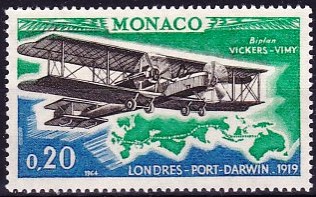Timbre: Biplan Vickers-Vimy