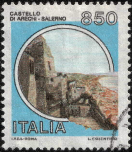 Timbre: Chateau d'Arechi à Salerne